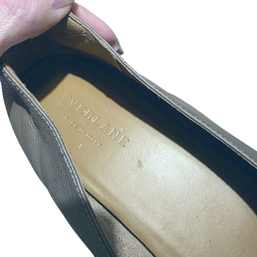 Everlane Mocha Taupe Leather Day Glove Flats Ballet Shoes Discontinued Color 9.5 - Picture 10 of 15